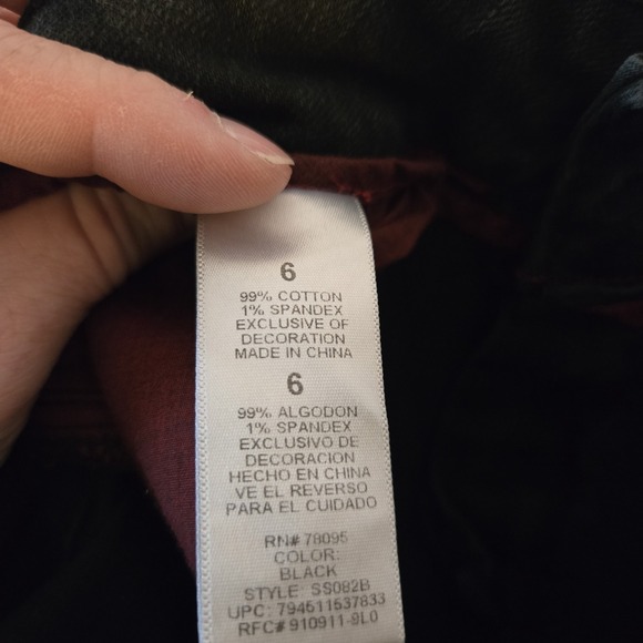 Vintage Sasson Jeans Ooh La La Straight Leg Hustle Women's 6 High Waisted Black - Picture 8 of 9